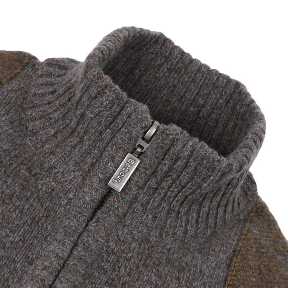 Barbour Lifestyle Mens Grey Netherfield Half Zip Jumper #2