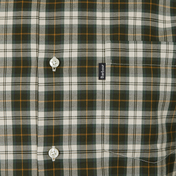 Barbour Lifestyle Mens Green Malcolm Classic Tartan Shirt #4