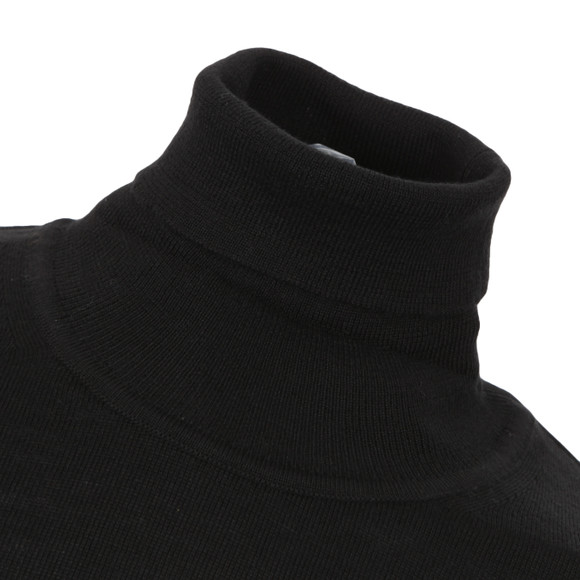 Lyle & Scott Mens Black Roll Neck Jumper main image