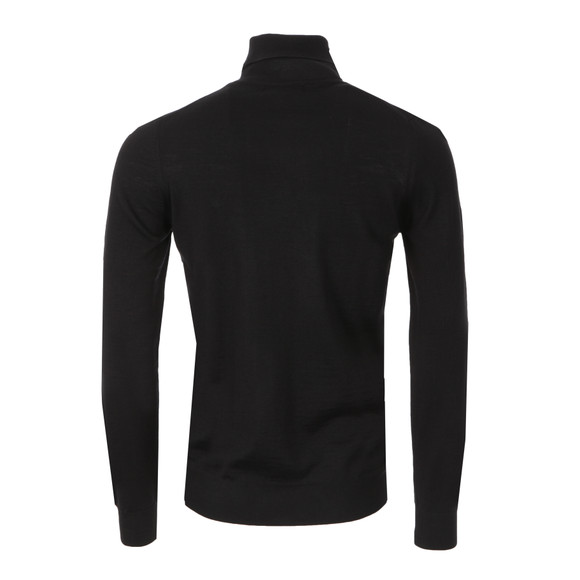 Lyle & Scott Mens Black Roll Neck Jumper main image
