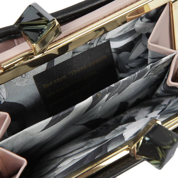 Ted Baker Womens Black Elly Square Crystal Popper Small Purse #2