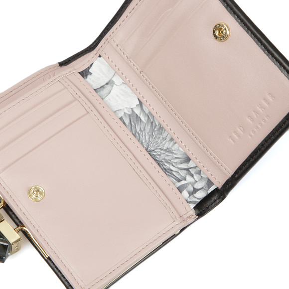 Ted Baker Womens Black Elly Square Crystal Popper Small Purse #3