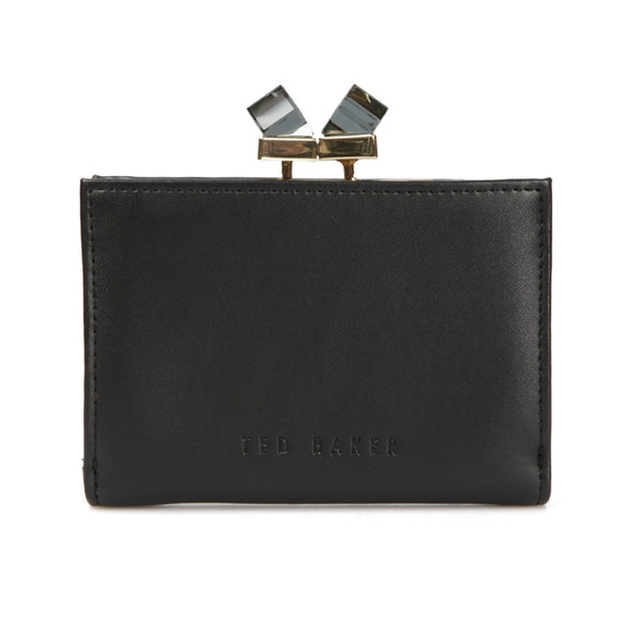 Ted Baker Womens Black Elly Square Crystal Popper Small Purse #1