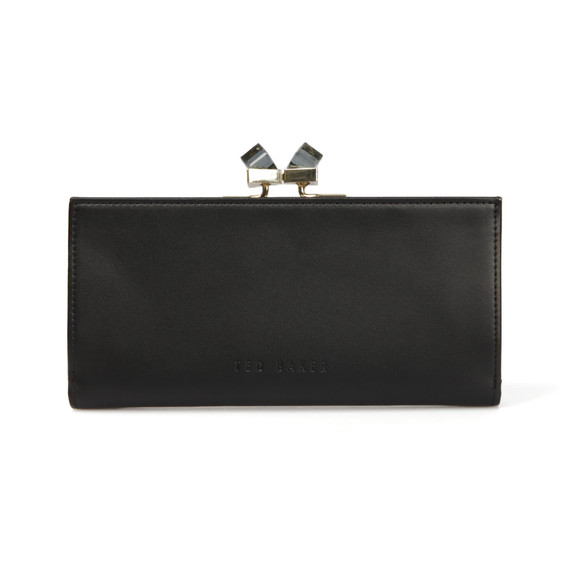 Ted Baker Womens Black Wenny Square Crystal Popper Matine Purse #1