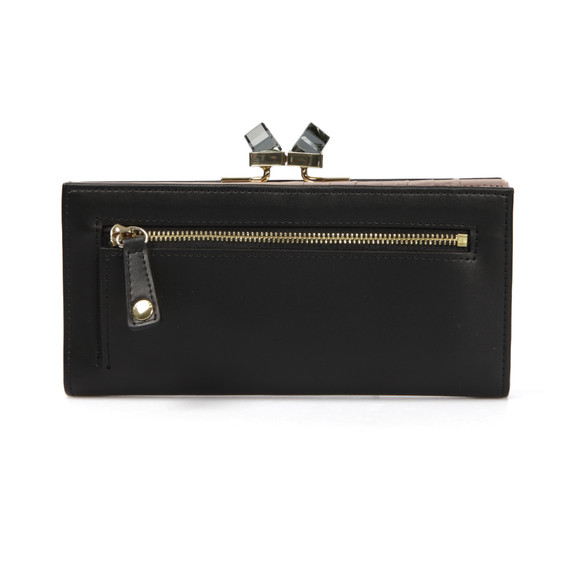 Ted Baker Womens Black Wenny Square Crystal Popper Matine Purse #3