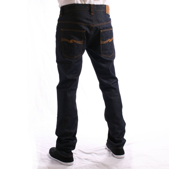 Nudie Jeans Mens Blue Thin Finn Dry Stretch Jean main image