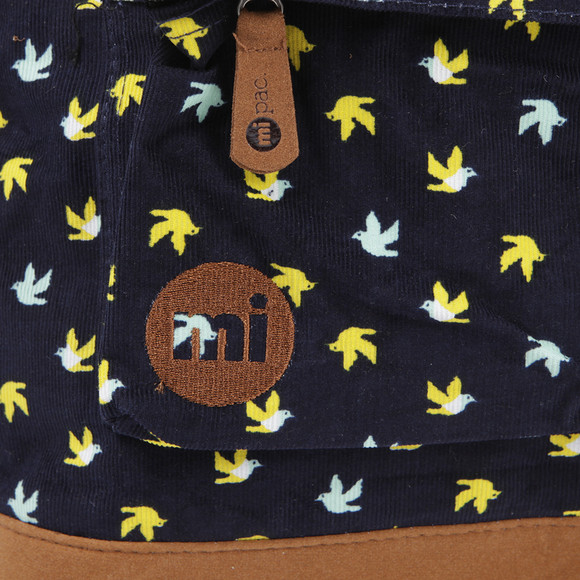 Mi Pac Unisex Blue Birds Printed Backpack main image