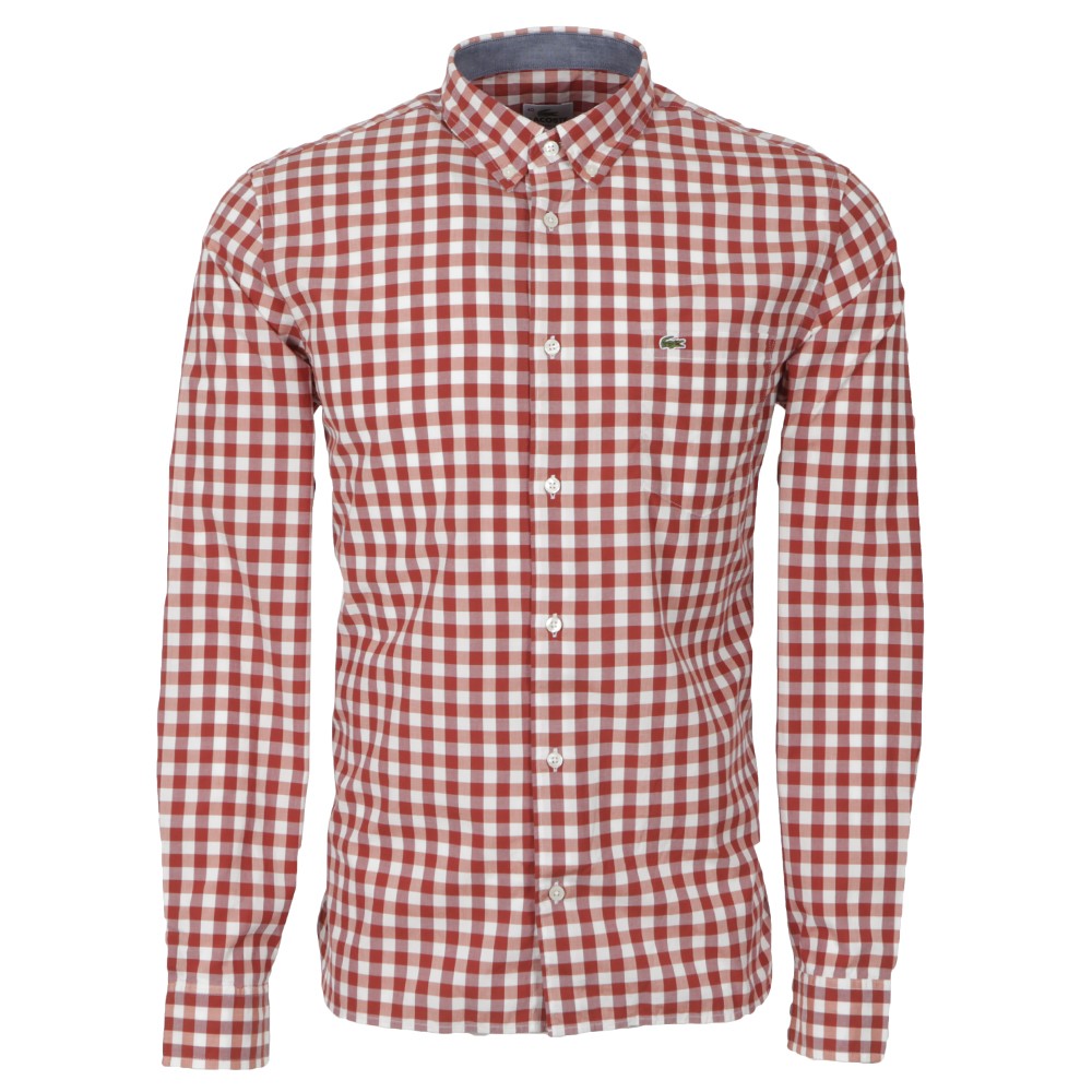 Lacoste CH3267 L/S Check Shirt Oxygen Clothing