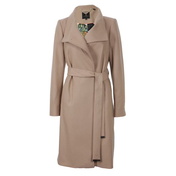 Ted Baker Womens Beige Nevia Belted Wrap Coat  main image