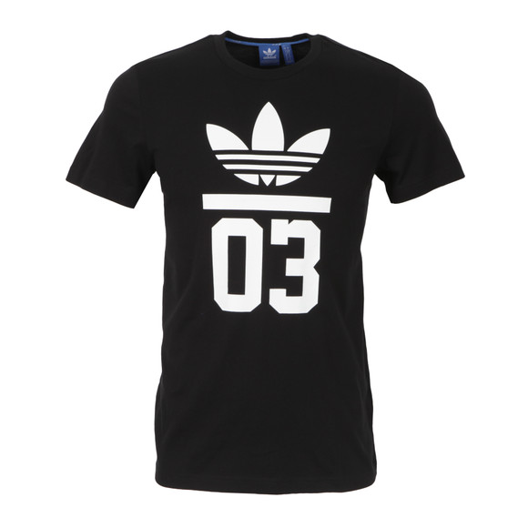 adidas Originals Mens Black 3 Foil T-Shirt  main image