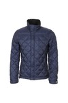 Scotch & Soda Mens Blue Quilted Jacket With Fake Inner