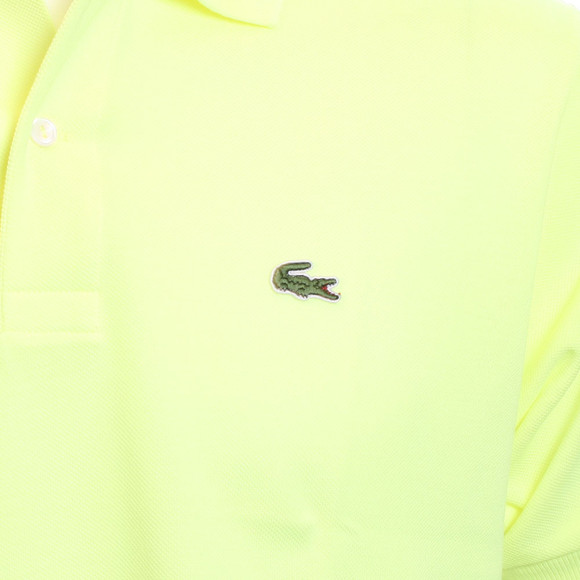 Lacoste Mens Yellow Lacoste Zeste Fluo Plain Polo Shirt #2