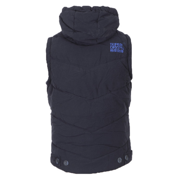 Superdry Mens Blue Chevron Academy Gilet main image