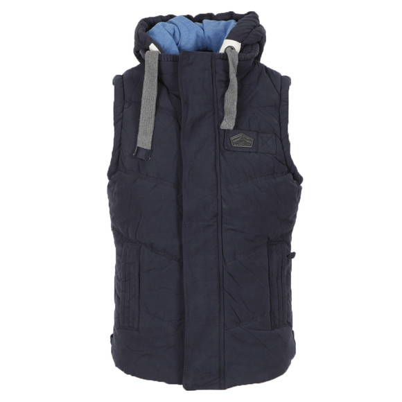 Superdry Mens Blue Chevron Academy Gilet main image