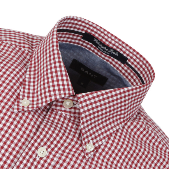 Gant Mens Red Wilmington L/S Gingham Shirt main image