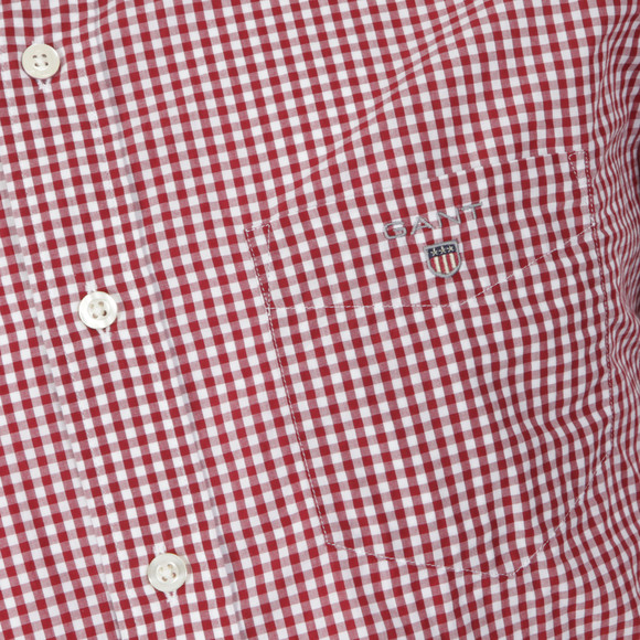 Gant Mens Red Wilmington L/S Gingham Shirt main image