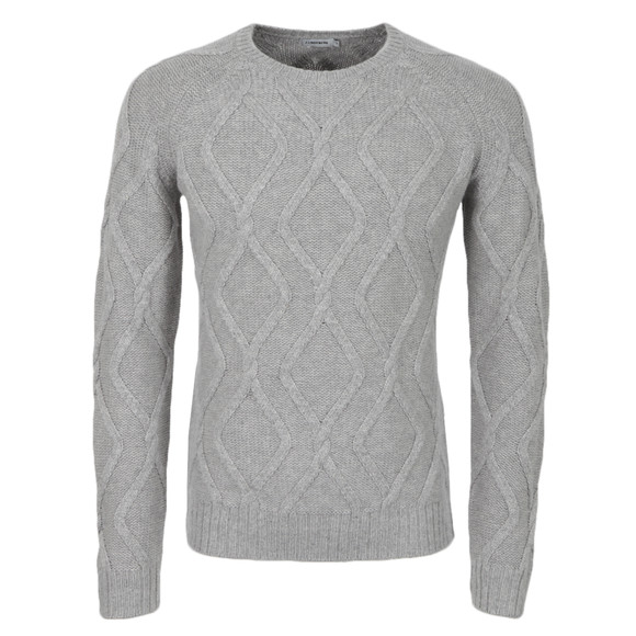 J.Lindeberg Mens Grey Loke Chain Knit Jumper main image