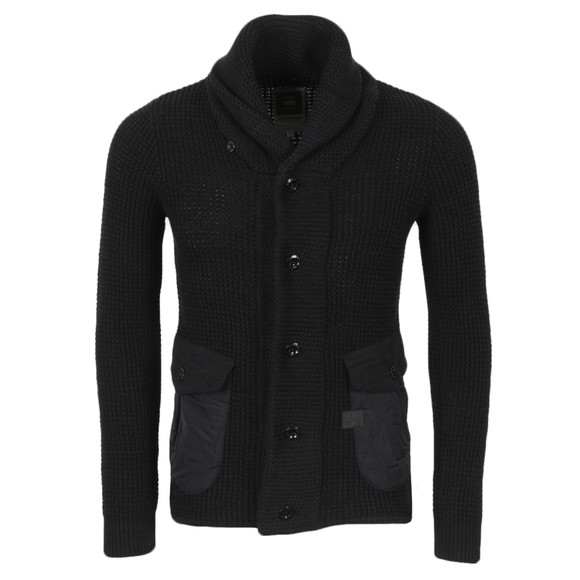 G-Star Mens Blue Gralvent Knitted Cardigan main image