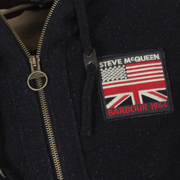 Barbour Int. Steve McQueen Mens Blue Hendley Hoody #3