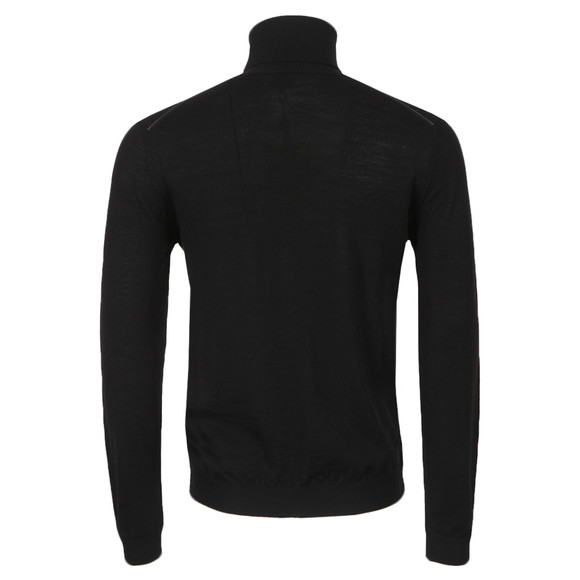 Pretty Green Mens Black Harley Roll Neck Jumper main image