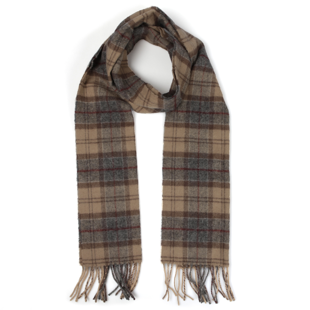 Barbour Lifestyle Tartan Lambswool Scarf Oxygen Clothing