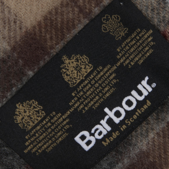 Barbour Lifestyle Mens Multicoloured Tartan Lambswool Scarf main image