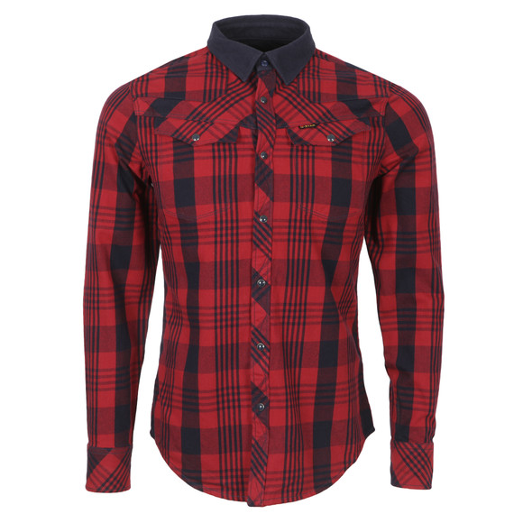 G-Star Mens Red Tailor PM Check Shirt main image