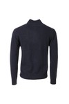 Gant Mens Blue Lambswool Half Zip Jumper