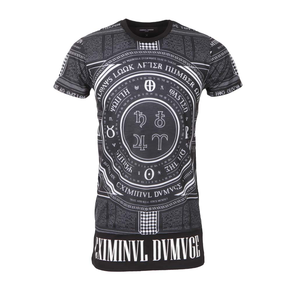 Criminal Damage Script 47 Long T-Shirt | Masdings