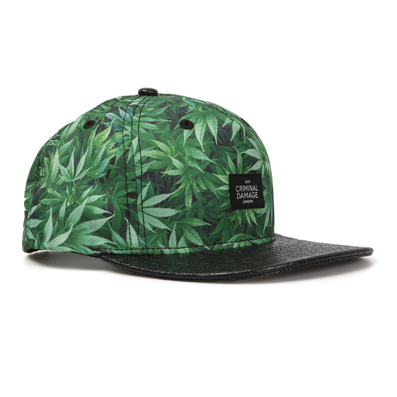 Criminal Damage Mens Green Highlife Cap main image