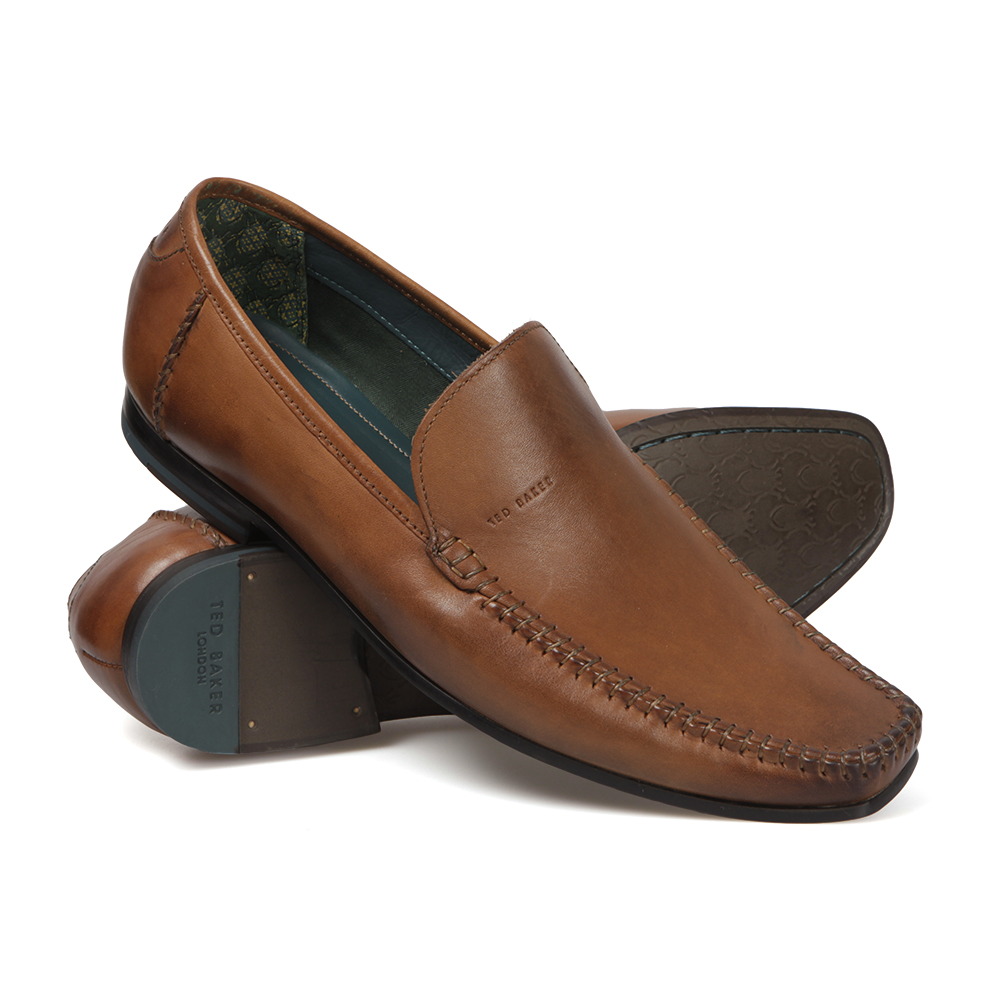 Ted Baker Bly Shoes Mens Mens Brown Bly Leather Slip On