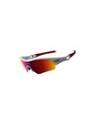 Oakley Mens White Oakley Polarized Polished White  Radar Path Sunglasses