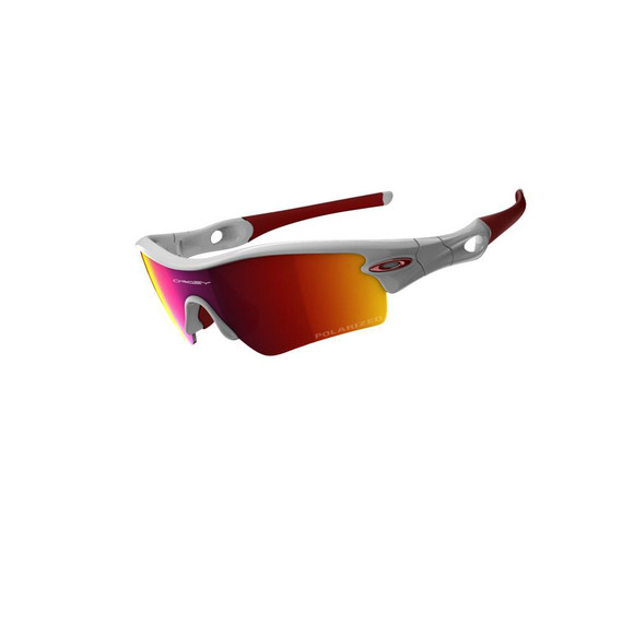 Oakley Mens White Oakley Polarized Polished White  Radar Path Sunglasses main image