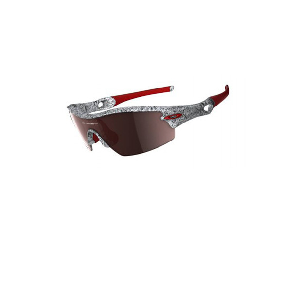 Oakley Mens White Oakley Polished White/Text Radar Path Sunglasses main image