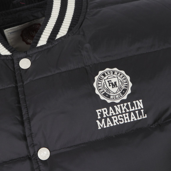 Franklin & Marshall Mens Black Down Bomber Jacket main image