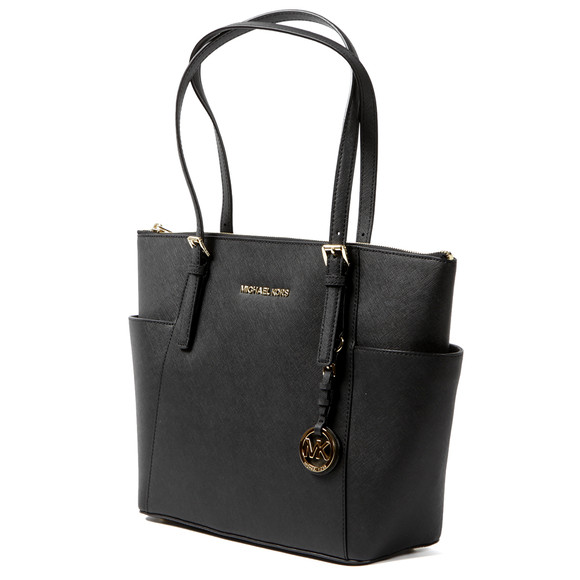 Michael Kors Womens Black Jet Set East West Tote Bag #4