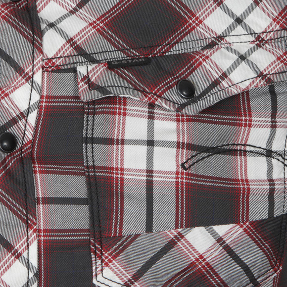 G-Star Mens Red Arc 3D Check Shirt main image