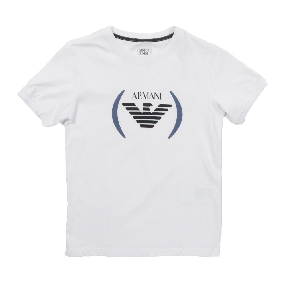 トップス Armani junior Armani Junior A4801 Logo T-Shirt | Oxygen Clothing