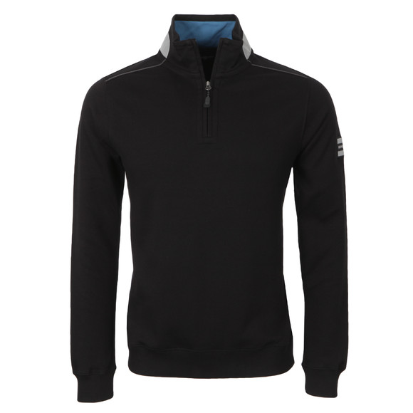 Henri Lloyd Mens Black Marlin Half Zip Sweat main image