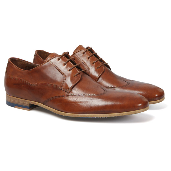 PS Paul Smith Mens Brown Wallace Wing Cap Derby Shoe main image