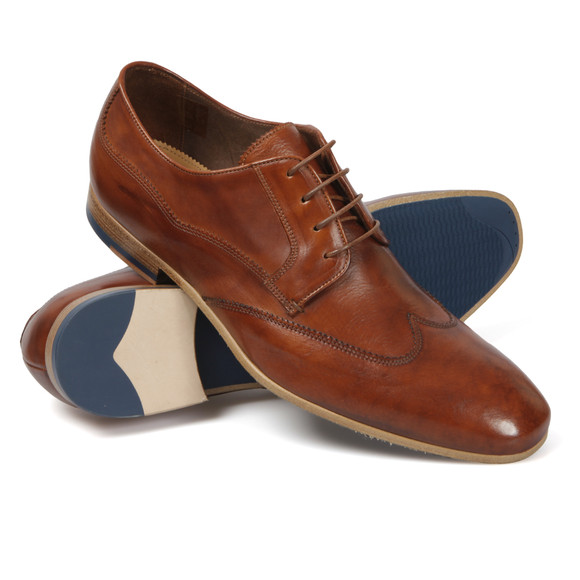 PS Paul Smith Mens Brown Wallace Wing Cap Derby Shoe main image