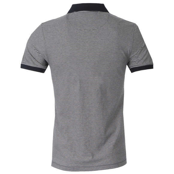 Lyle & Scott Mens Grey Fine Stripe Polo Shirt main image