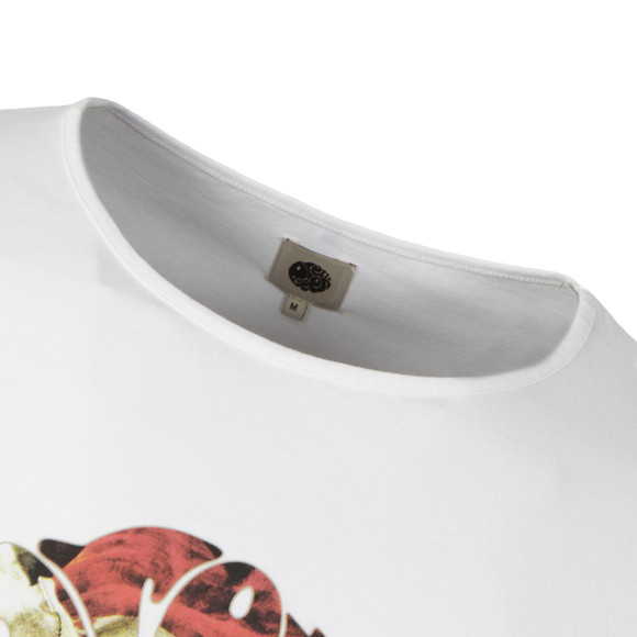 Pretty Green Mens White Union Jack Printed T-Shirt  main image
