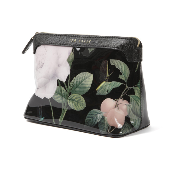 Ted Baker Womens Black Mishely Distinguishing Rose Large Wash Bag main image