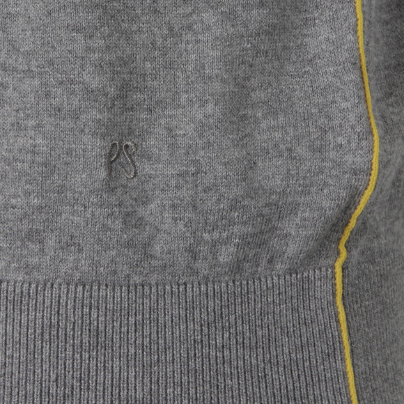 PS Paul Smith Mens Grey Short Sleeve Knitted Polo main image