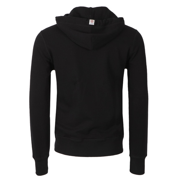 Franklin & Marshall Mens Black Large Crest Print Hoody main image