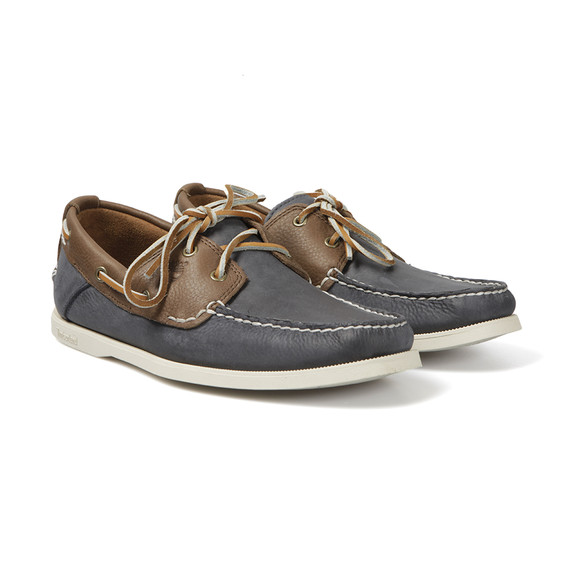 Timberland Mens Blue Heritage Boat Shoe main image