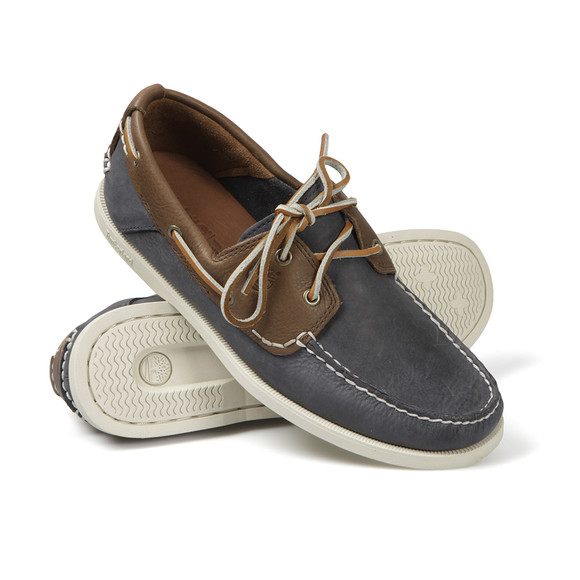 Timberland Mens Blue Heritage Boat Shoe main image