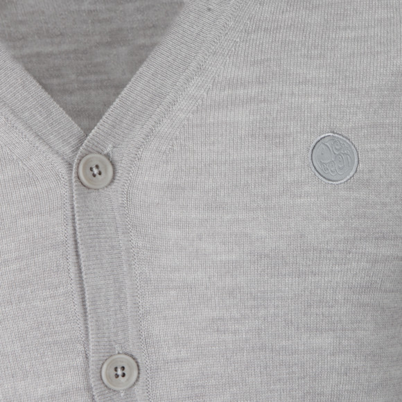 Pretty Green Mens Grey Lawson Cardigan main image