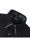 Pretty Green Mens Blue Bartley Military Shirt